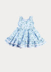 Blue Rose Garden Twirl Dress | Girls Boutique Dress