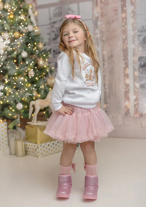 Pink Chiffon Tutu Skirt - 