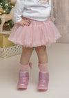 Pink Chiffon Tutu Skirt - 