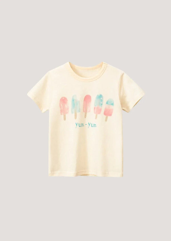Pink Cream Popsicle Short Sleeve Tee - 