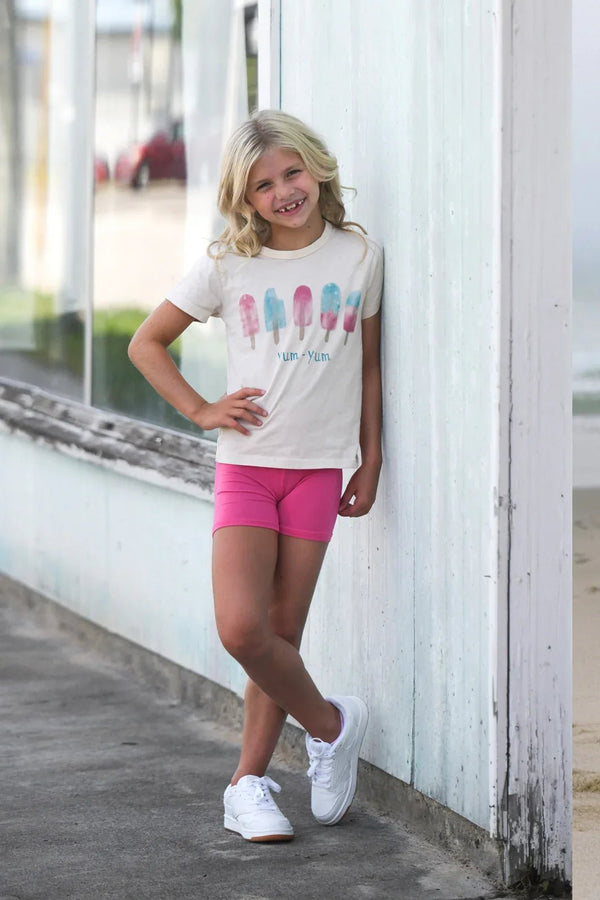 Pink Cream Popsicle Short Sleeve Tee - 