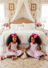 Pink Garden Blossoms Twirl Dress - 