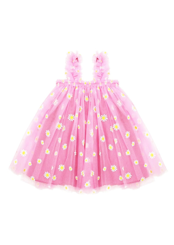 baby toddler hot pink daisy tutu dress