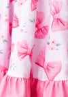 Candy Pink Petal Bows Twirl Dress | Girls Boutique Dress