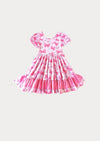 Candy Pink Petal Bows Twirl Dress | Girls Boutique Dress