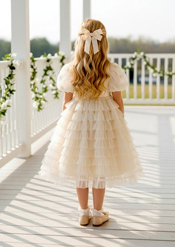 Quinley Dress in Beige - 