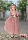 Rachel Flower Girl Dress in Dusty Rose - 
