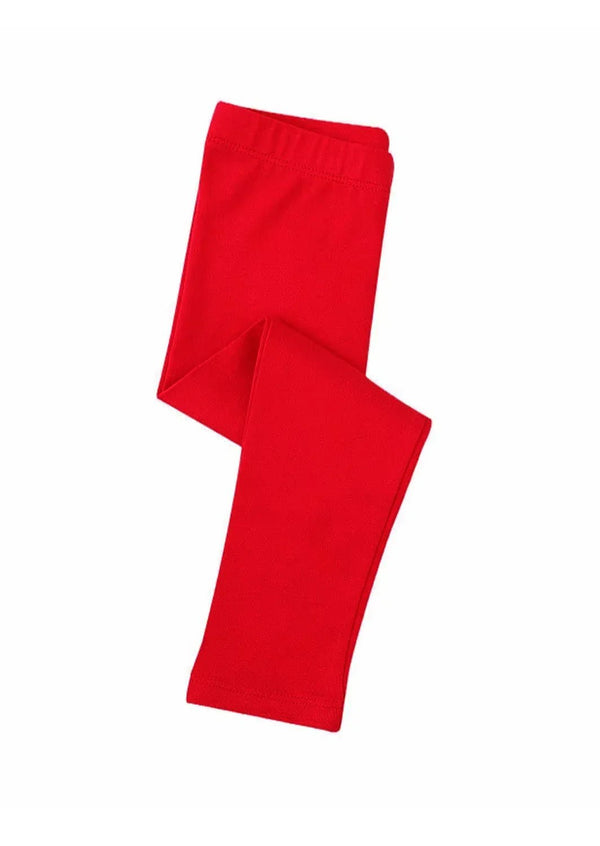 Red Girls Holiday Leggings - 