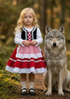 Little Red Riding Hood Dress  Knee Length
