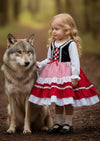 Little Red Riding Hood Dress  Knee Length