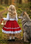 Little Red Riding Hood Dress  Knee Length