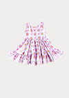 Lavender Blossoms Twirl Dress Pink Lavender