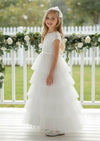 Reverie Flower Girl Dress in White - 
