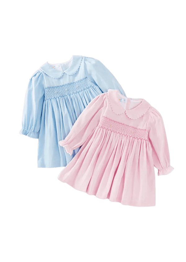 Rose Smocked Baby Dress - 