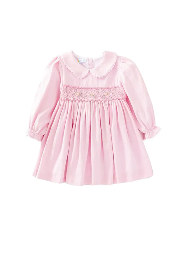 Rose Smocked Baby Dress - 