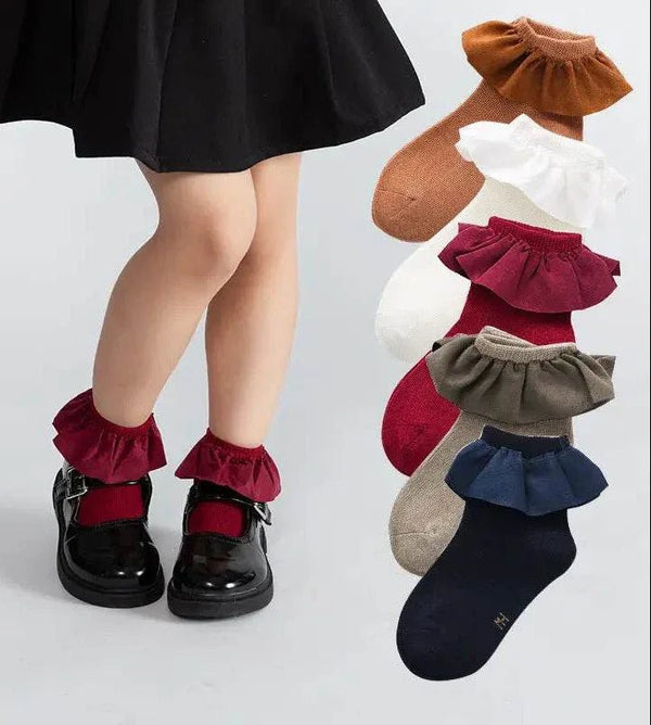 Ruffle Ankle Socks (5 Colors) - 