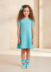 Ruffle Blossom Socks in Bright Blue - 