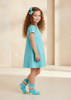 Ruffle Blossom Socks in Bright Blue - 