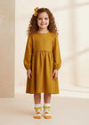 Ruffle Blossom Socks in Gold - 