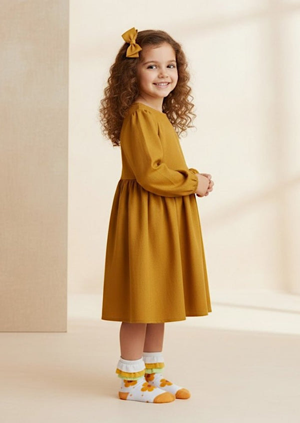 Ruffle Blossom Socks in Gold - 