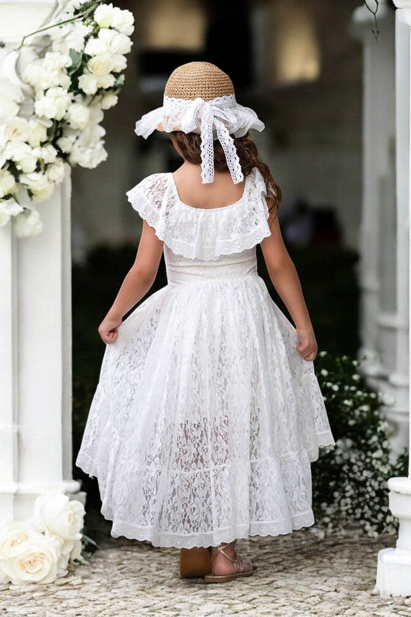 Sierra White High Low Dress - 