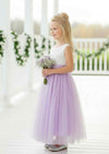 lavender flower girl dress
