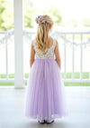 Celine Flower Girl Dress - Lavender Sleeveless