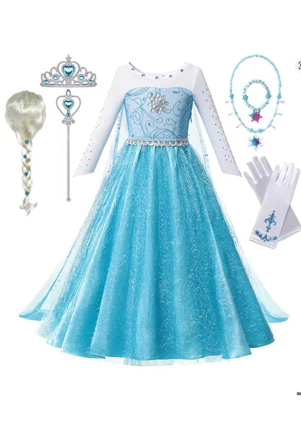 Snow Queen Princess Dress - 