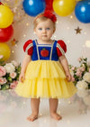 Enchanted Apple Snow White Princess 1st Birthday Dress  Girls Fairytale Costume