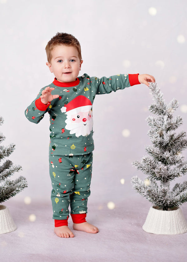 Christmas Santa Boys 2 Pc Pajamas