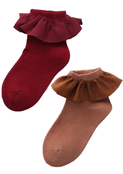 burgundy knee high socks toddler