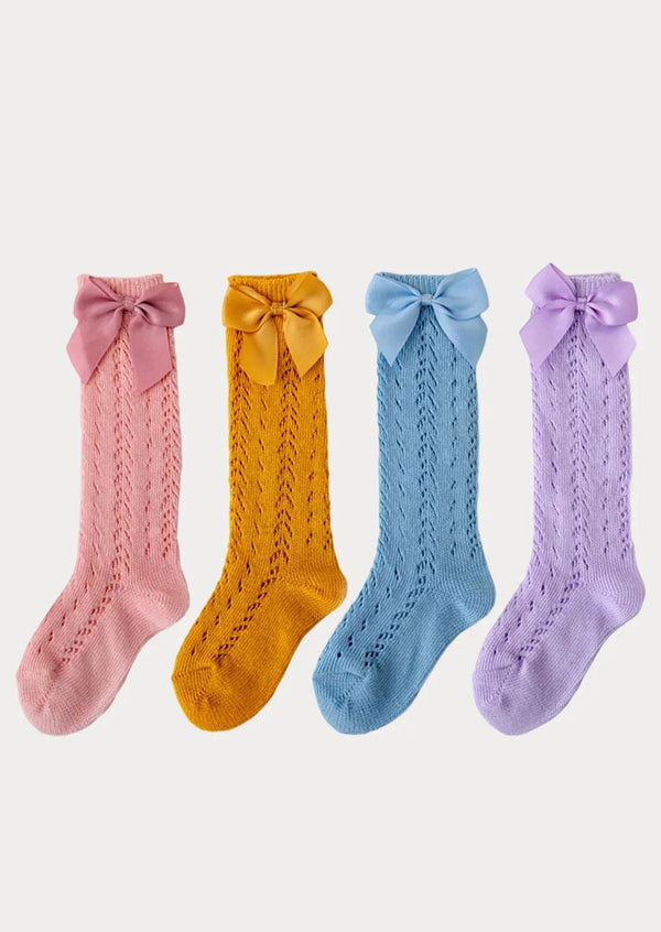 Spanish Bow Knee Socks || Several Colors - 