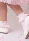 Sugar Fairy Pink Lace Dress Socks - 