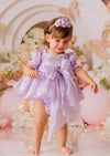 Sugar Plum Romper Lavender Sequin - 