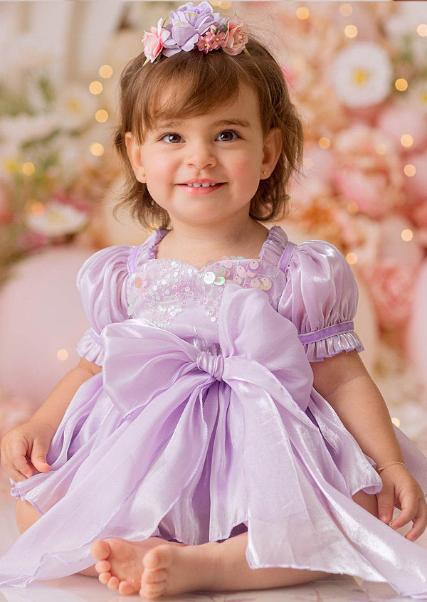 Sugar Plum Romper Lavender Sequin - 