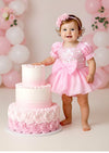 Sugar Plum Romper Pink Sequin - 