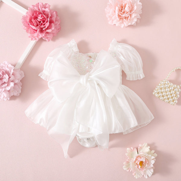 Sugar Plum Romper White Sequin - 