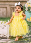 Sunshine Kisses Yellow Baby Girl Birthday Tutu Dress - 