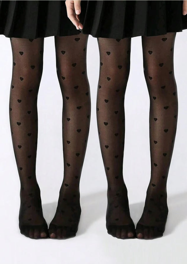 Girls 2 Pk Sweetheart Pantyhose