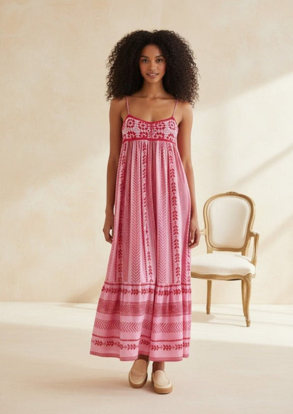 Tara Dress in Pink - 