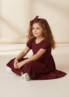 The Classic Twirl Dress in Burgundy - 