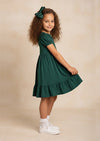 The Classic Twirl Dress in Deep Green - 