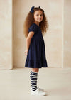 The Classic Twirl Dress in Navy - 