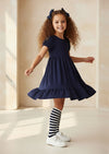 The Classic Twirl Dress in Navy - 
