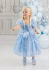 The Glass Petal Blue Lace Dress Socks - 