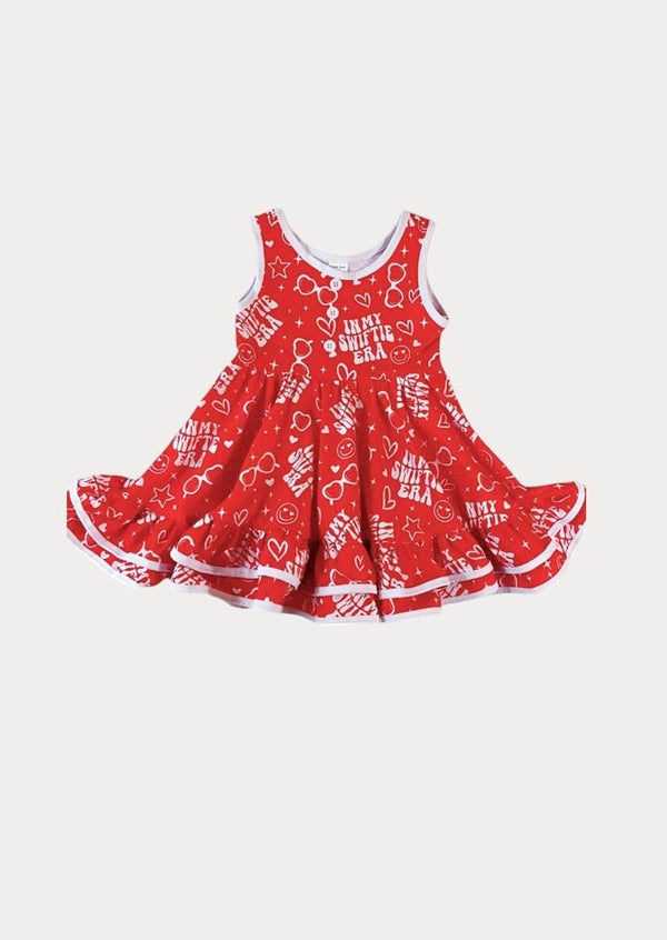 The Pop Era Twirl Dress Red - 