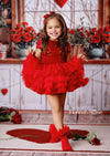 Velvet Dotted Heats Tutu Dress - 