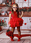 Velvet Dotted Heats Tutu Dress - 