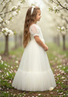 Victoria Ivory Tulle Sweetheart Gown - 