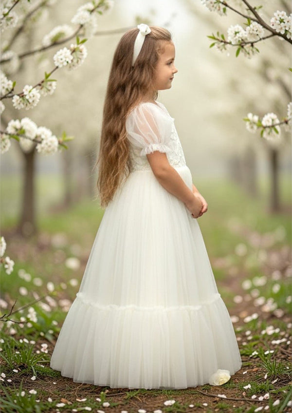 Victoria Ivory Tulle Sweetheart Gown - 
